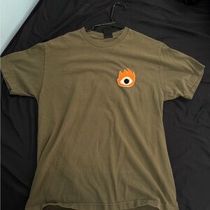 Olive Green Graphic T-Shirt